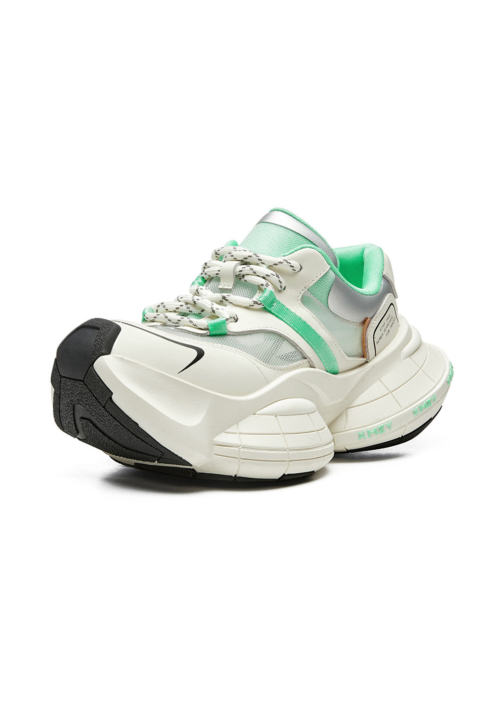 XMZY | Brocade Platform Sneakers-White - PSYLOS 1, XMZY | Brocade Platform Sneakers-White, Chunky Sneakers, XMZY•JAPAN, PSYLOS 1